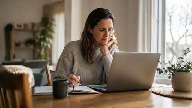 Particulier curieux apprenant l'intelligence artificielle en ligne